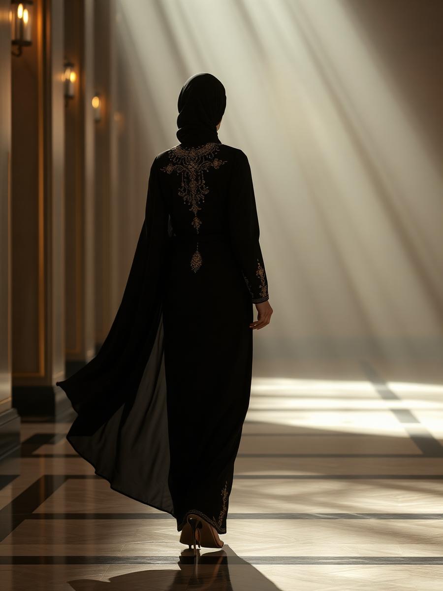 Danat Sahar abaya — Beaded Back